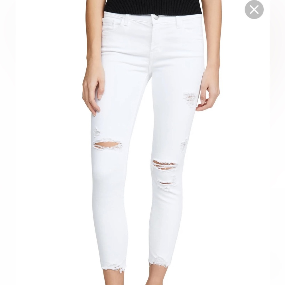 J Brand Mid Rise Crop Jeans